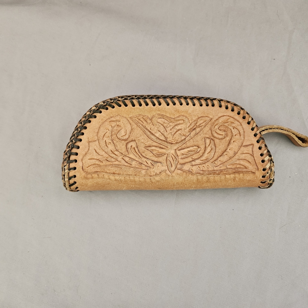 Handcrafted Tan Leather Clutch